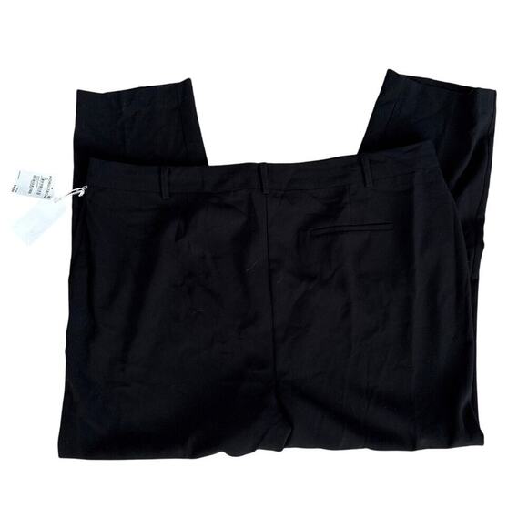 Nordstrom Black Trousers Plus Size 22 $129 Tailored Work Pants NWT - Picture 1 of 4